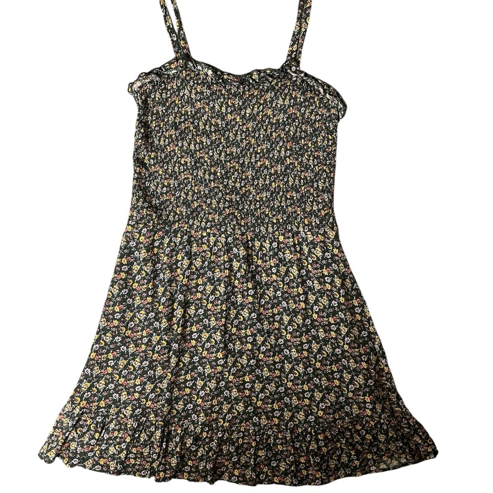 Charming Charlie green floral smocked sundress
